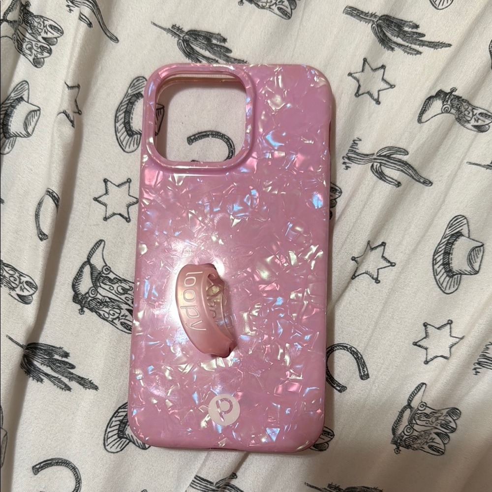 Loopy Case Iridescent Pink Phone Cover with Grip
